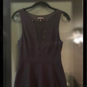 Express black dress with studs.
